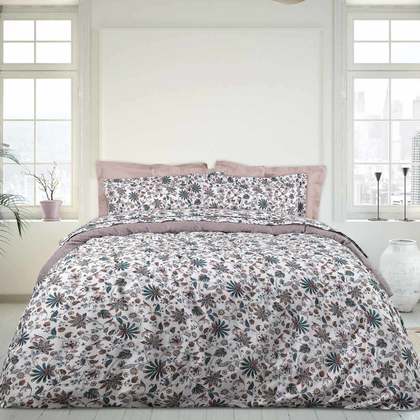 Queen Size Flat Bedsheets 4pcs. Set 240x260cm Cotton Das Home Happy Collection 9594