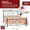 Μεταλλικό Κρεβάτι Υπέρδιπλο για Στρώμα 160x200cm + Ορθοπεδικές Τάβλες + Στρώμα Ύπνου Ορθοπεδικό Candia Perfect 160x200