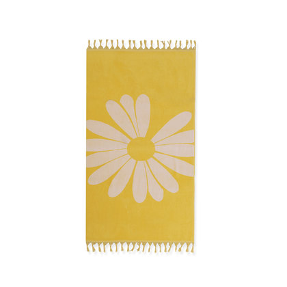 Πετσέτα Θαλάσσης 80x160 NEF-NEF Daisy Style Yellow 100% Βαμβάκι