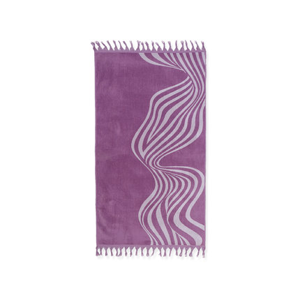 Beach Towel 80x160 NEF-NEF Abstract Purple 100% Cotton