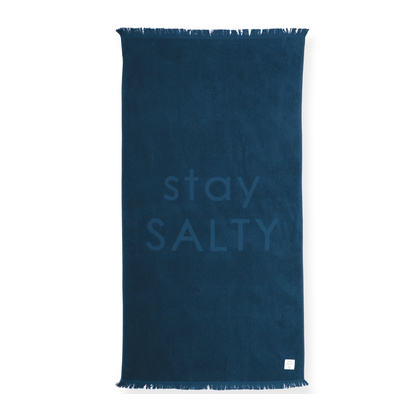 Πετσέτα Θαλάσσης 90x170 NEF-NEF Stay Salty Blue 100% Βαμβάκι