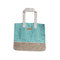 Beach Bag 45x38 NEF-NEF Auron Turquoise Jute/Cotton