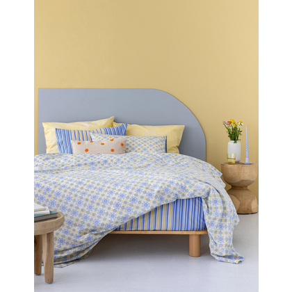 King Size Bed Sheets Set 4pcs 265x260 Palamaiki Fashion Life FL6203 100% Cotton 144TC
