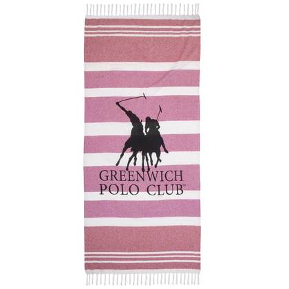 Beach Towel-Pareo 80x170 Greenwich Polo Club Essential 3842 Red 100% Cotton