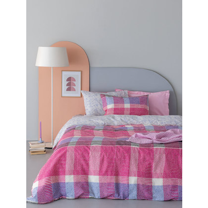 Single Fitted Bed Sheets Set 3pcs 110x200+30 Palamaiki Fashion Life FL6193 100% Cotton 144TC