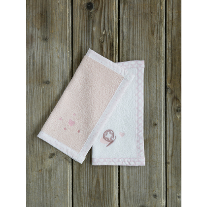 Baby's Bath Towels 2pcs. Set 30x30cm Cotton Nima Home Nuage 32207