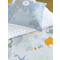 Kid's Flat Bed Sheets 3pcs. Set 170x255cm Cotton Nima Home Dino Island 32104