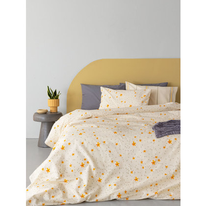 Single Fitted Bed Sheets Set 3pcs 110x200+30 Palamaiki Fashion Life FL6208 100% Cotton 144TC