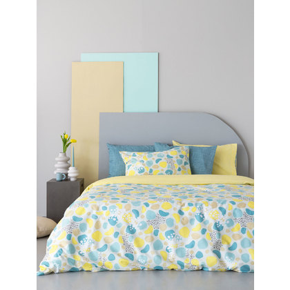Single Fitted Bed Sheets Set 3pcs 110x200+30 Palamaiki Fashion Life FL6187 100% Cotton 144TC