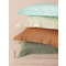 Set Of 2 Pillowcases 52x75 Palamaiki Sateen Riga Khaki 100% Cotton-Sateen 300TC