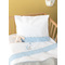 Baby's Fitted Crib Sheets Set 3pcs 70x140+15 Palamaiki Baby Joia BJ531 Ciel 100% Cotton 144TC