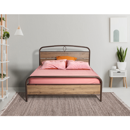 Μεταλλικό Κρεβάτι N86 Biron Υπέρδιπλο Για Στρώμα 150x200cm Με Επιλογή Χρώματος
