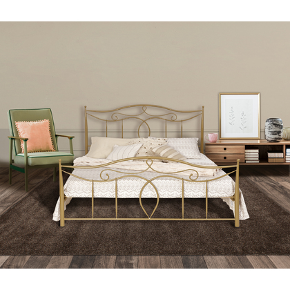 Μεταλλικό Κρεβάτι N53 Biron Υπέρδιπλο Για Στρώμα 160x200cm Με Επιλογή Χρώματος