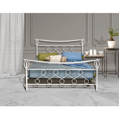 Μεταλλικό Κρεβάτι N81 Biron Υπέρδιπλο Για Στρώμα 160x200cm Με Επιλογή Χρώματος