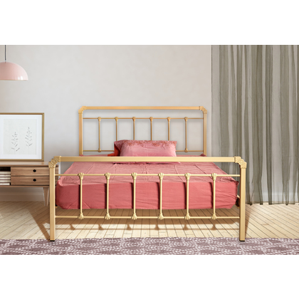 Μεταλλικό Κρεβάτι N89 Biron Υπέρδιπλο Για Στρώμα 150x200cm Με Επιλογή Χρώματος