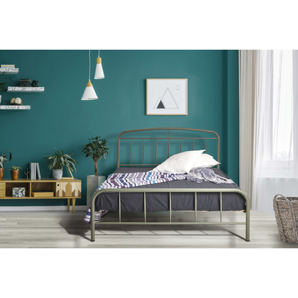 Μεταλλικό Κρεβάτι N97 Biron Υπέρδιπλο Για Στρώμα 160x200cm Με Επιλογή Χρώματος
