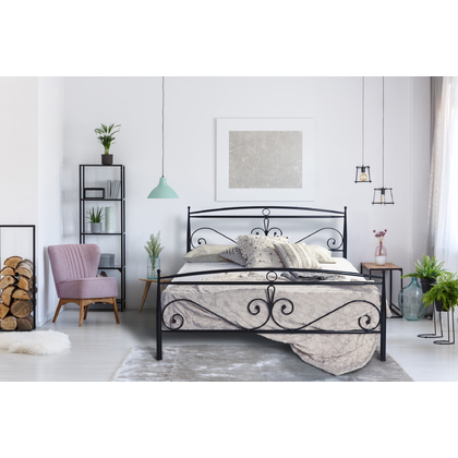 Μεταλλικό Κρεβάτι N39Β Biron Διπλό Για Στρώμα 140x190cm Με Επιλογή Χρώματος