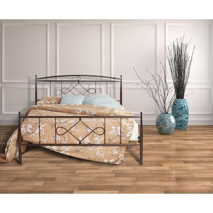 Μεταλλικό Κρεβάτι N22Β Biron Υπέρδιπλο Για Στρώμα 150x200cm Με Επιλογή Χρώματος