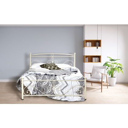 Μεταλλικό Κρεβάτι N39 Biron Ημίδιπλο Για Στρώμα 110x190cm Με Επιλογή Χρώματος