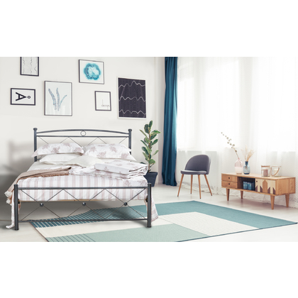 Μεταλλικό Κρεβάτι N12 Biron Μονό Για Στρώμα 90x190cm Με Επιλογή Χρώματος