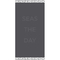 Πετσέτα Θαλάσσης 86x160 Melinen Home Seas The Day Grey 100% Βαμβάκι