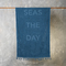 Beach Towel 86x160 Melinen Home Seas The Day Blue 100% Cotton