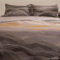 King Size Bed Sheets Set 4pcs 260x270 Melinen Home Ultra Line Shels Grey 100% Cotton 144TC