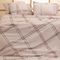 King Size Fitted Bed Sheets Set 4pcs 180x200+32 Melinen Home Ultra Line Andrew Grey 100% Cotton 144TC