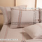 Set Of 2 Pillowcases 50x70 (Bottom Sheet Design) Melinen Home Ultra Line Andrew Grey 100% Cotton 144TC