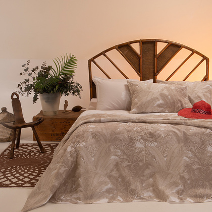 Single Fitted Bed Sheets Set 3pcs 100x200+32 Melinen Home Ultra Line Purge Beige 100% Cotton 144TC