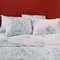 Single Fitted Bed Sheets Set 3pcs 100x200+32 Melinen Home Ultra Line Porchia Aqua 100% Cotton 144TC