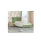 Εφηβικό Κρεβάτι Μονό Ν64 Για Στρώμα 90x200cm Ντυμένο με Πράσινο Ύφασμα