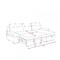 Γωνιακός Καναπές Κρεβάτι Morel Με Αποθηκευτικό Χώρο 262x159x92εκ. Γκρι Με Αναστρέψιμη Γωνία