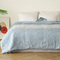 Single Coverlet 160x240 Melinen Home Ariel Light Blue 100% Prewashed Polyester