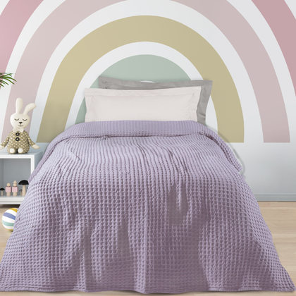 Single Size Piquet Blanket 160x220cm Cotton Das Home 1203