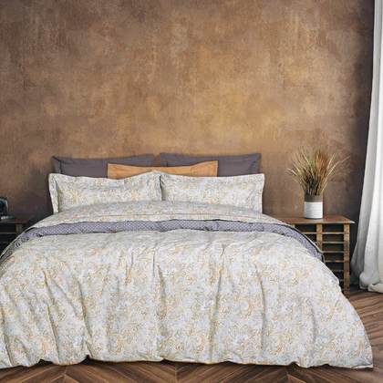 King Size Flat Bedsheets 4pcs. Set 260x280cm Cotton Das Home Happy Collection 9612