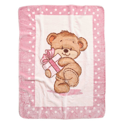 Baby Velour Blanket 110x140cm Polyester Das Baby 4869