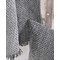 Διακοσμητική Μαξιλαροθήκη 40x40cm Rythmos Tempe Γκρι / Μαύρο Chenille - Βαμβάκι- Pol