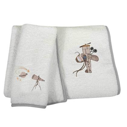 Baby Bath Towels 2pcs. Set 30x50cm & 70x130cm Cotton Greenwich Polo Club Essential Collection 8829