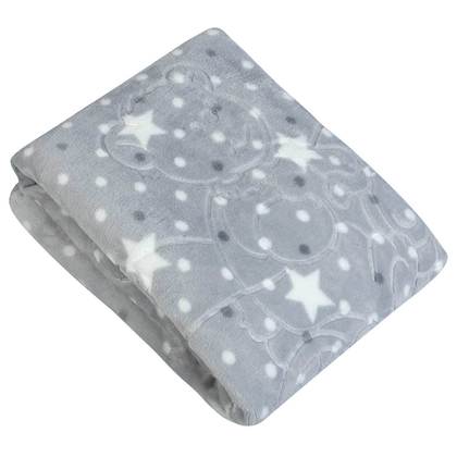 Cot ​Supersoft Velour Blanket 110x140cm​ Polyetser Greenwich Polo Club Essential Collection 8832
