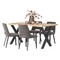 Dining Table 158.5x90x78 Melamine Nο9 New Walnut