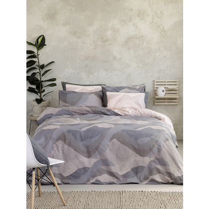 Double Size Bedsheets 4 pcs. Set 220x260cm Cotton Nima Home Pintura 32801