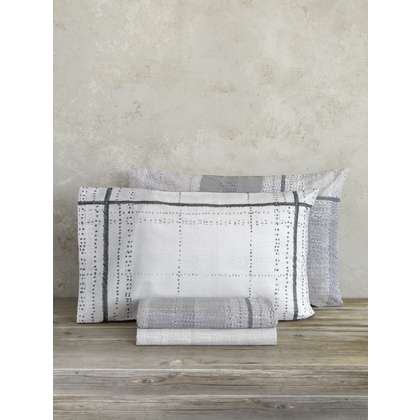 Pair of Pillowcases 52x72cm Satin Cotton Nima Home Serene 32775