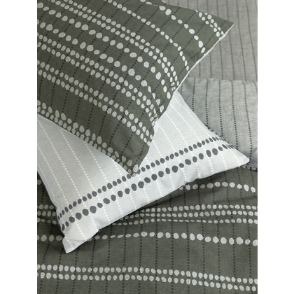 Pair of Pillowcases 52x72cm Satin Cotton Nima Home Bold - Green 32733