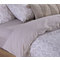 Single Fitted Bed Sheets Set 3pcs 100x200+35 NEF-NEF Smart Line Shreder Ecru 100% Cotton 144TC