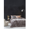 King Size Velour Blanket 240x260cm Polyester Nima Home Coperta - Cigar Beige 32321
