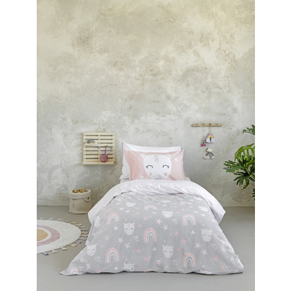  Junior Single Size Fitted Bedsheets 100x200+30cm Cotton Nima Home Angel 32965