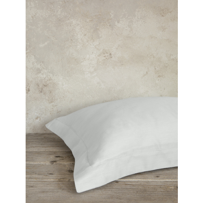 Pair of Oxford Pillowcases 52x72+5cm Cotton Satin Nima Home Superior - Soft Gray 32923