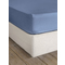 King Size Fitted Bedsheet 185x205+35cm Cotton Satin Nima Home Superior - Shadow Blue 32948