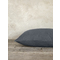 Pair of Oxford Pillowcases 52x72cm Cotton Nima Home Unicolors - Midnight Gray 32856